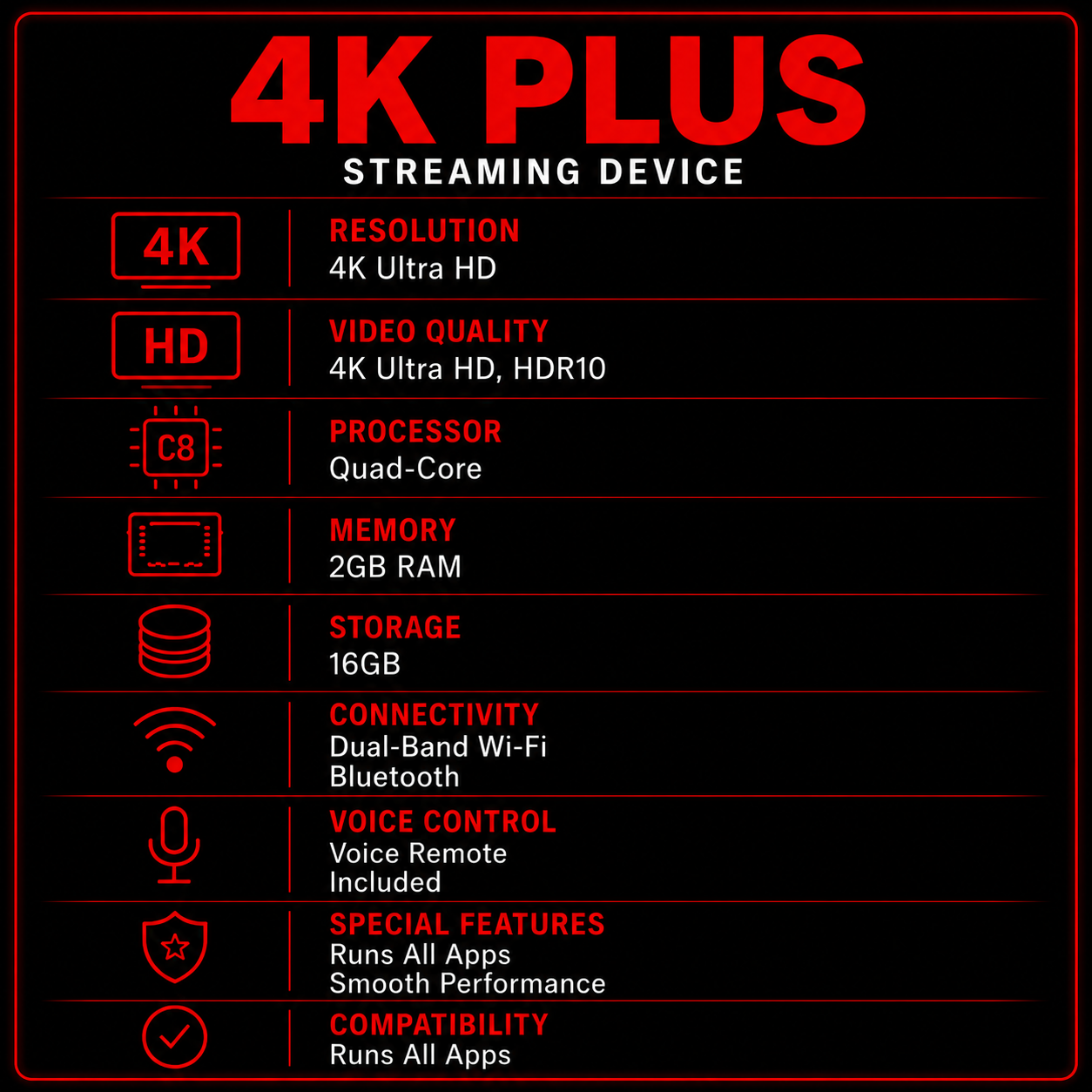 Onn 4K Plus SUPER Streaming Device